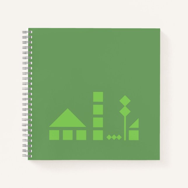 Carnet Cuaderno cuadrado ciudad (Devant)