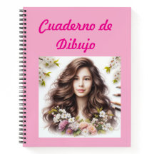 Cuaderno de dibujo floral