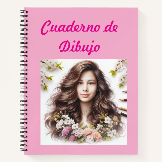 Carnet Cuaderno de dibujo floral (Devant)