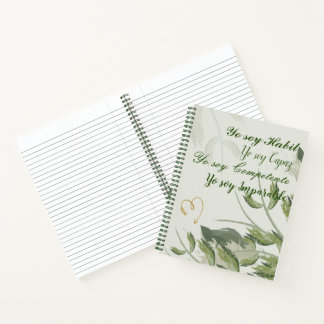 Carnet Cuaderno de espiral tapa dura motivacional
