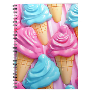 Carnet Cuaderno Ice Cream Kawaii Helados