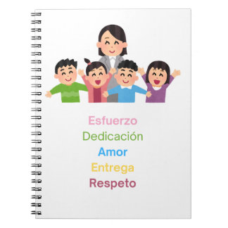 Carnet Cuaderno para la maestra