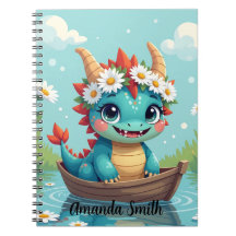 Cuaderno Personalizable con Nombre Diseño Dragon