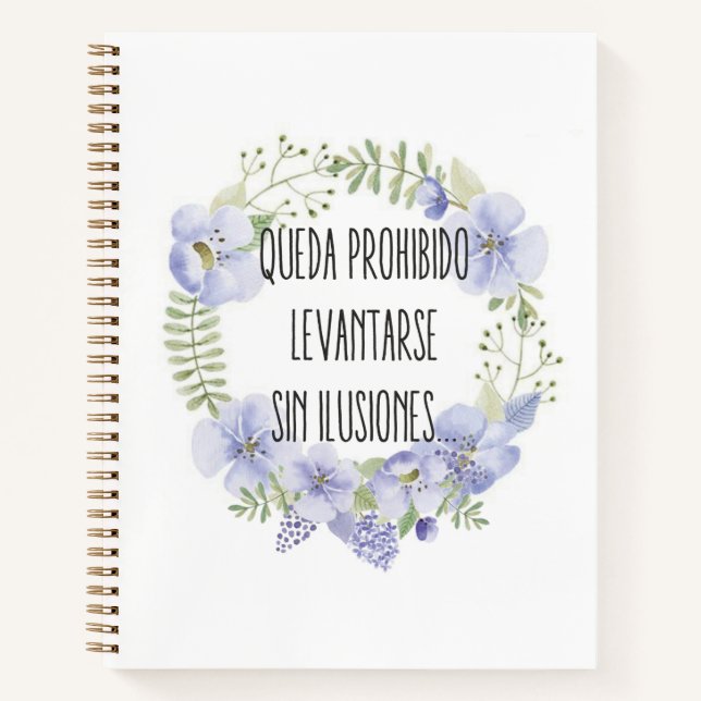 Carnet Cuadernos A4 linea Mensajes (Devant)