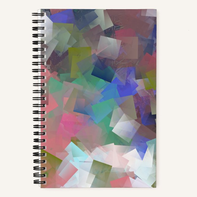 Carnet Cubes colorés Abstraits (Recto)
