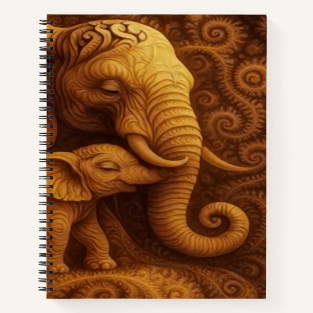 Carnet Cuddly Elephants  (Devant)