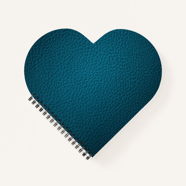 Carnet Cuir bleu (Devant)