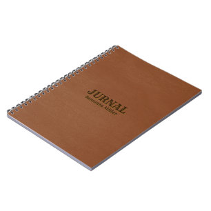 Carnet Cuir Brown Faux