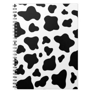 Carnet Cuir de vache noir et blanc Moderne rustique de Fe