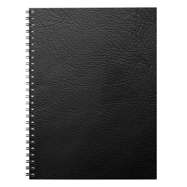 Carnet Cuir noir (Devant)