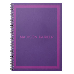 Carnet Cuir pourpre