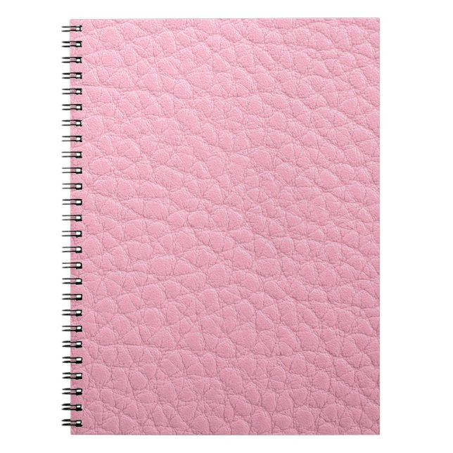 Carnet Cuir rose (Devant)