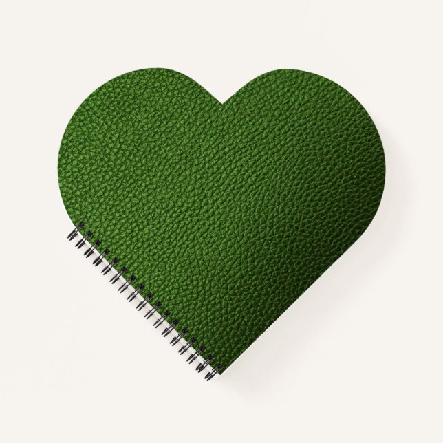 Carnet Cuir vert (Devant)