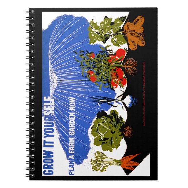 Carnet Cultiver soi-même ~ Plante un jardin agricole main (Devant)