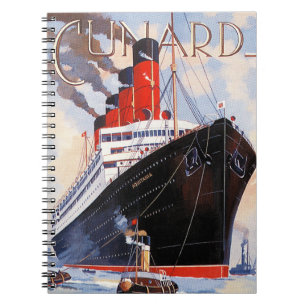 CARNET CUNARD OCEAN LINER AQUITANIA