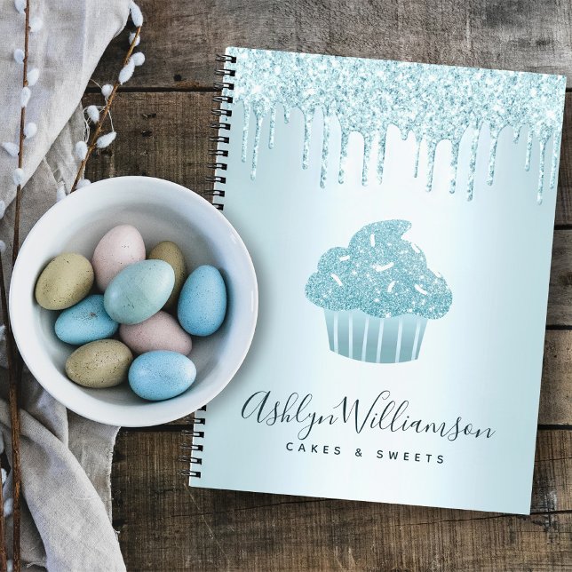 Carnet Cupcake boulangerie Pâtisserie Chef Turquoise Part (Créateur téléchargé)