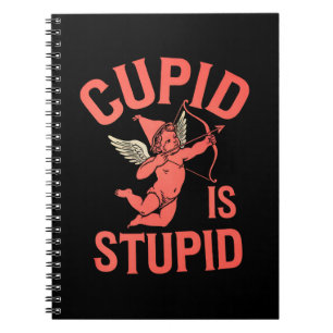 Carnet Cupid est stupide drôle de la Saint-Valentin