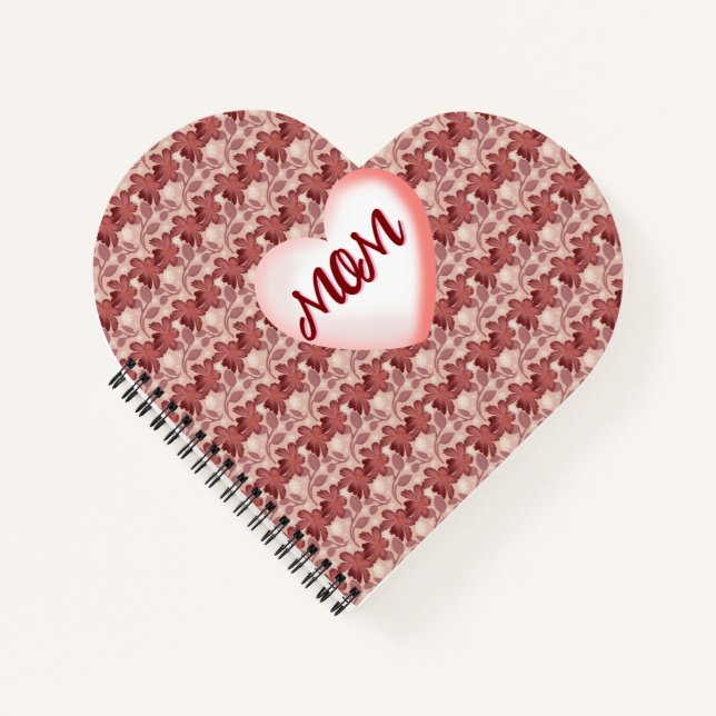 Carnet Custom and personalized floral gift for Mom (Devant)