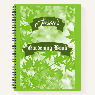 Carnet Custom Fall Feuille d'érable Jardin artistique élé