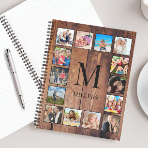 Carnet Custom Family Photo Collage Reclaimed Wood
