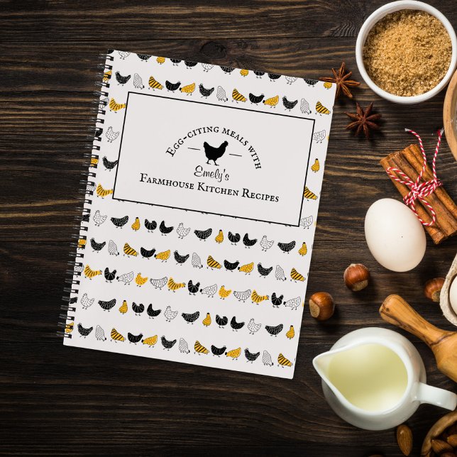 Carnet Custom Farmhouse Kitchen Chicken Recipe (farmhouse recipes notebook)