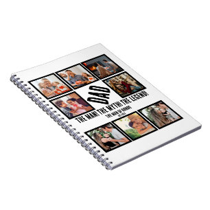 Carnet Custom Funny Fête des pères Papa cadeau 8 Photo Co