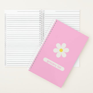 Carnet Custom Kitchen Organization Daisy Floral Notebook
