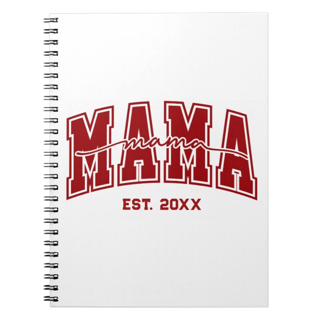 Carnet Custom Mama Est. Year Personalized Mom Established (Devant)