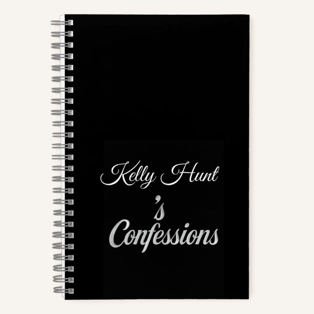 Carnet Custom Name Confessions Notebook Gift (Recto)