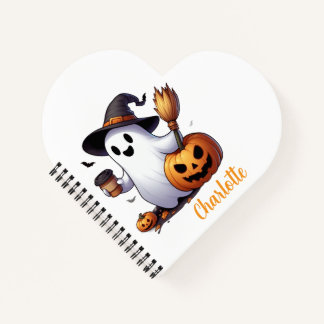 Carnet Custom name Cute Halloween ghost 