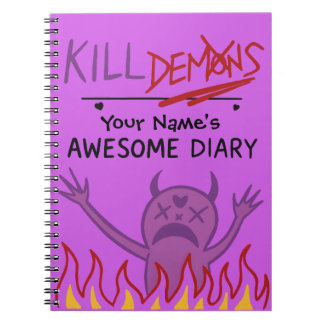 Carnet Custom Name Diary – Demon Hunters