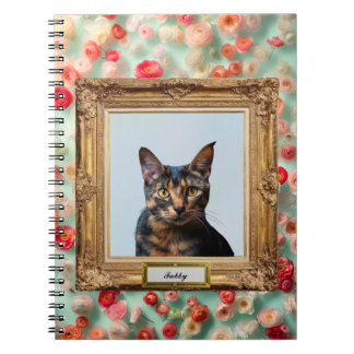 Carnet Custom Pet Portrait Notebook – Your Cat in a Frame