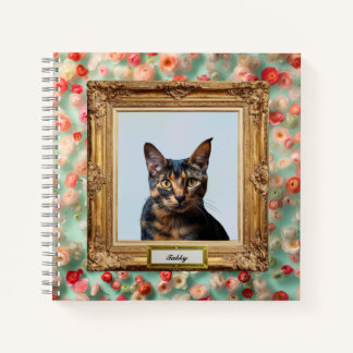Carnet Custom Pet Portrait Notebook – Your Cat in a Frame