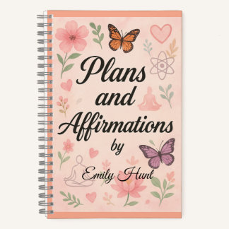 Carnet Custom Plans & Affirmations Notebook Gift