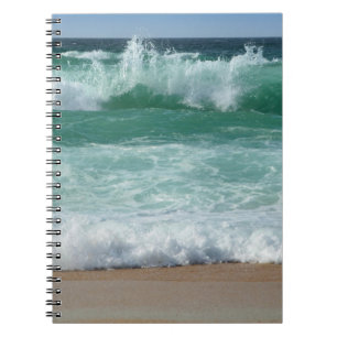 Carnet Custom Seascape Beach Plage Bord de mer Vagues ten