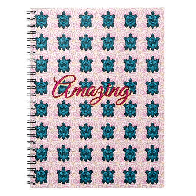 Carnet Custom turtle pattern Sherpa Blanket (Devant)