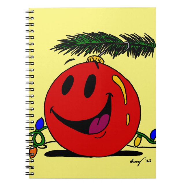 Carnet Customizable Happy Ornament Notebook  (Devant)