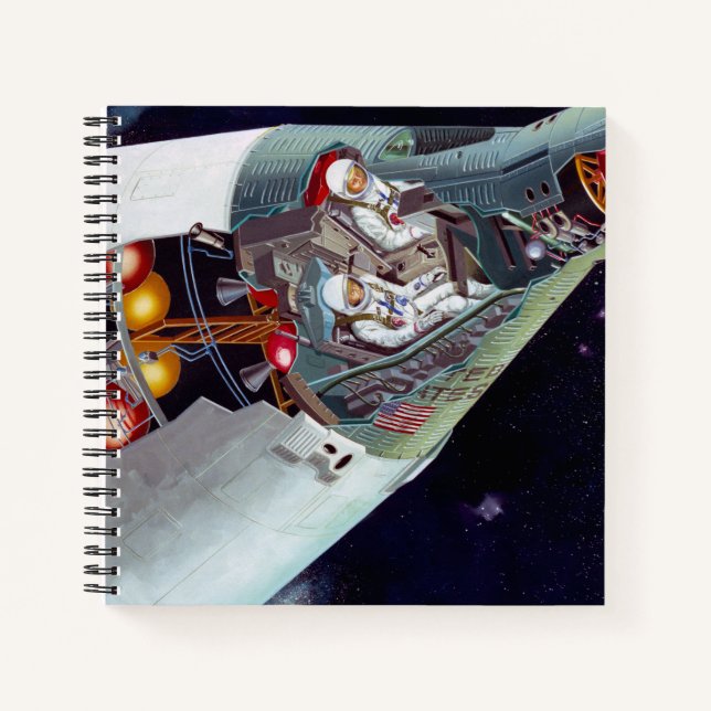Carnet Cutaway Un Appareil Spacecraft Gemini À Deux Perso (Devant)