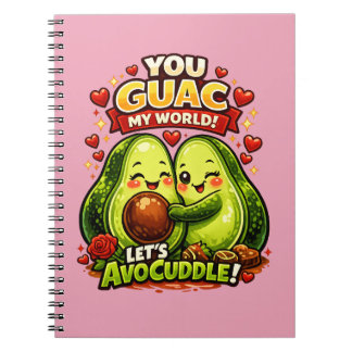 Carnet Cute Avocado Valentine’s Love Design, kawaii Love