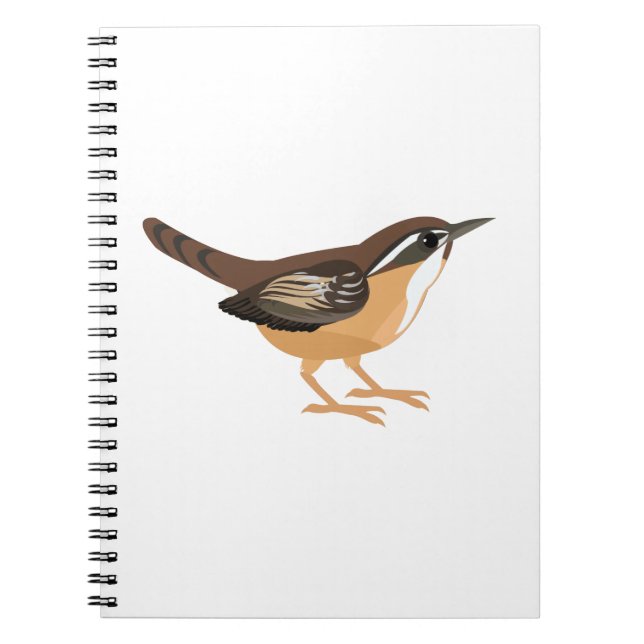 Carnet Cute Carolina Wren (Devant)