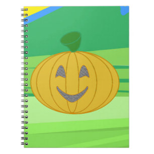 Carnet Cute Citrouille de récolte gaie Orange Halloween