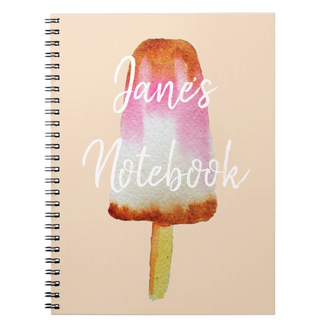 Carnet Cute cola glace bloc pop art popsicle (Devant)