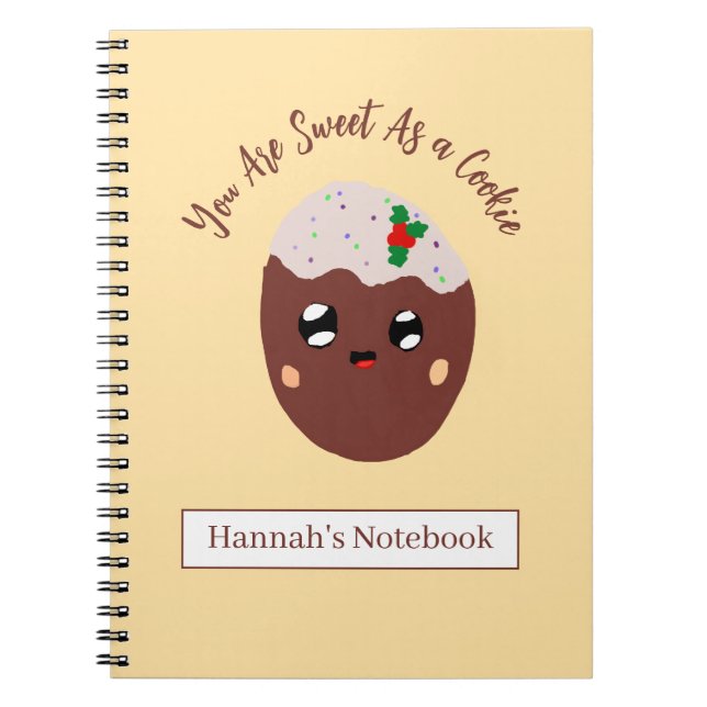 Carnet Cute Cookie Personalized (Devant)