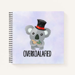 Carnet Cute de Pun Koala surkoalaaaated en chapeau supéri
