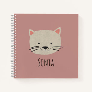 Carnet Cute face de chat Whimsical