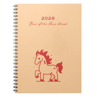 Carnet Cute Fire Horse