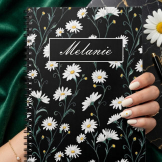 Carnet Cute Floral Spring Daisy Personalized