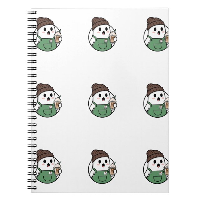 Carnet Cute Ghost Coffee Notebook (Devant)