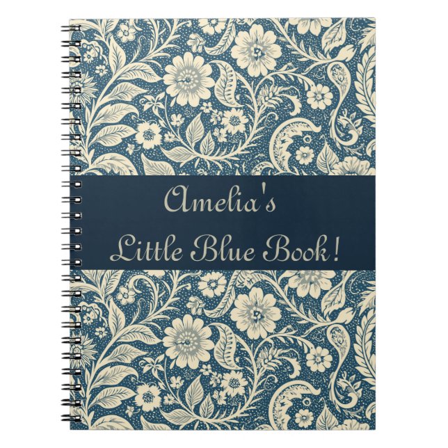 Carnet Cute Girl Floral Art Nouveau Fond d'écran Motif (Devant)