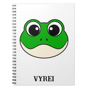 Carnet Cute grenouille souriante